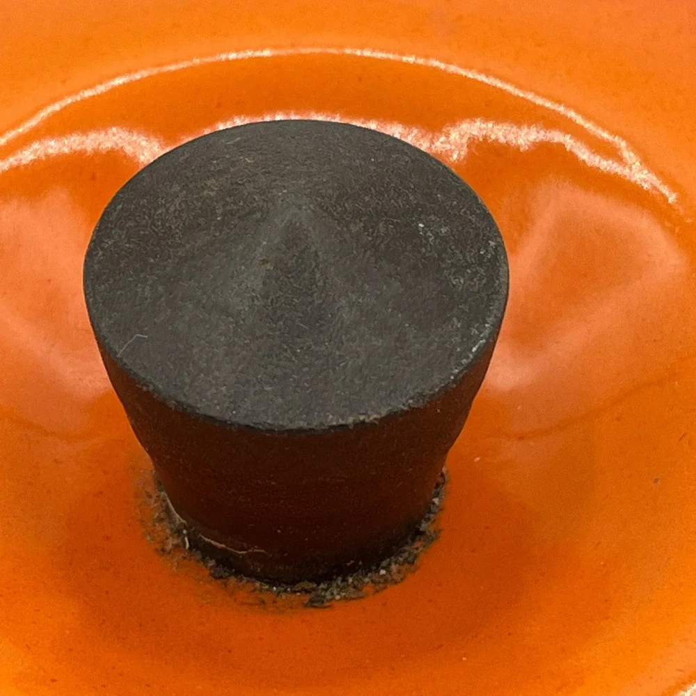 Le Creuset Flame Orange Enamel Cast Iron Replacement Lid P 20 Made‎ In France 8